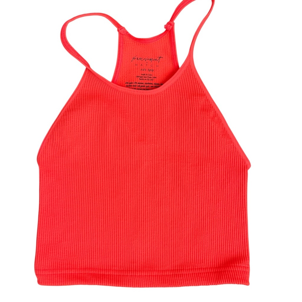Hatch Coral Ribbed Tank Top